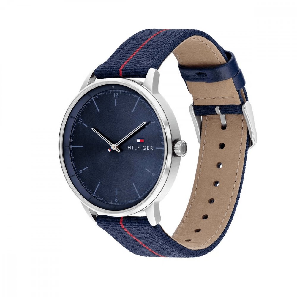 Reloj Tommy Hilfiger Hendrix para hombre de nylon azul 1791844