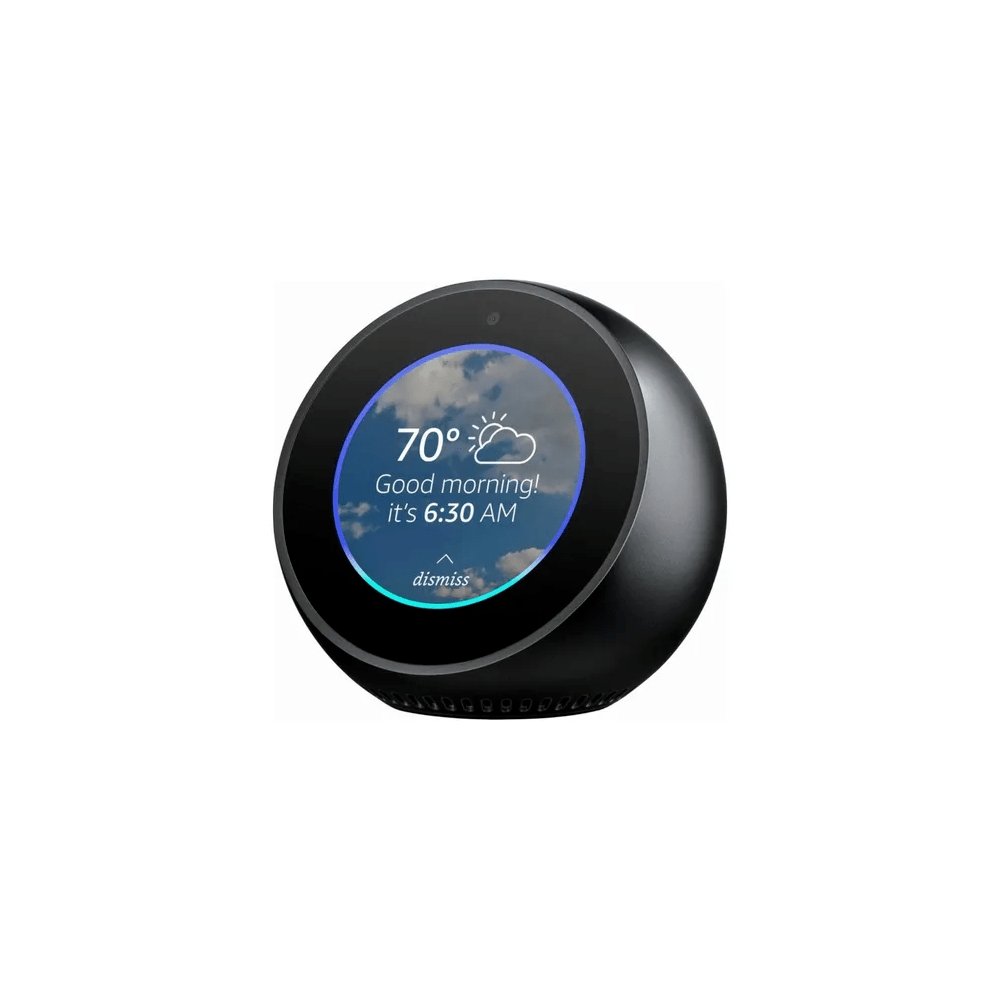 Echo Spot con asistente virtual Alexa, pantalla integrada de 2.5  black 110V/240V